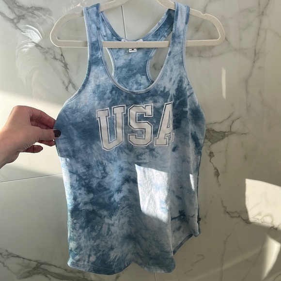 Women's Blue USA tank top ♥️💙 - Picture 1 of 4